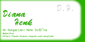 diana henk business card